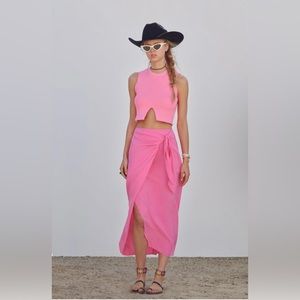 Zara Knotted MIDI Skirt